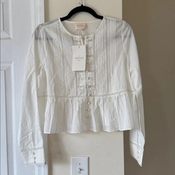 SEZANE cotton blouse - Picture 3 of 9